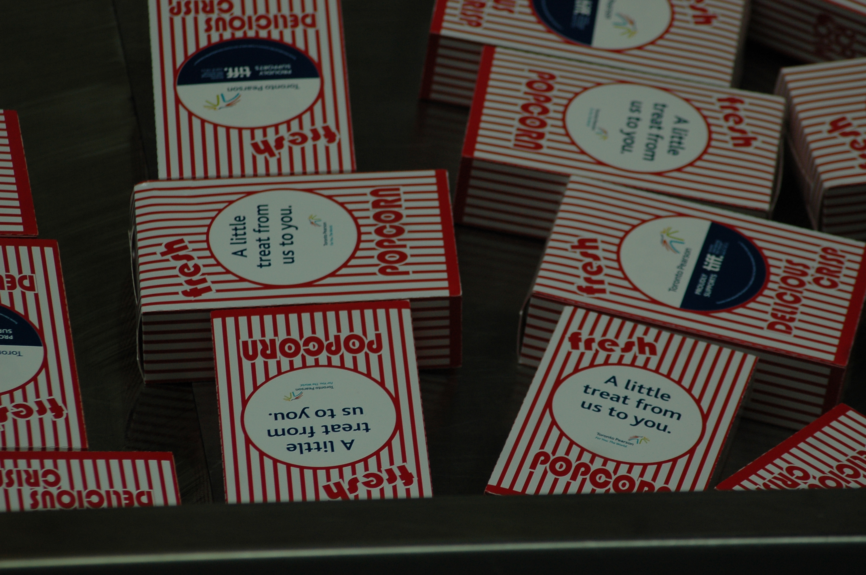 Toronto Pearson TIFF Popcorn “Stunt” Black Chalk Marketing